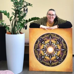 Mandala Obilje Vsega 80x80 cm
